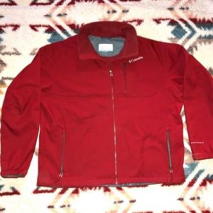 Men’s Columbia XXL Red Pull Over Quarter Zip Jacket